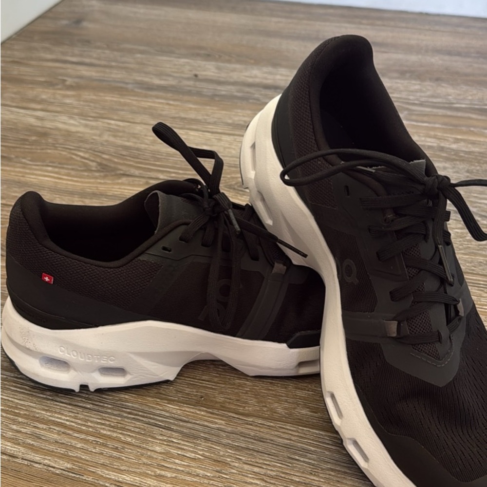 On Running Women’s Black and White Athletic Shoes